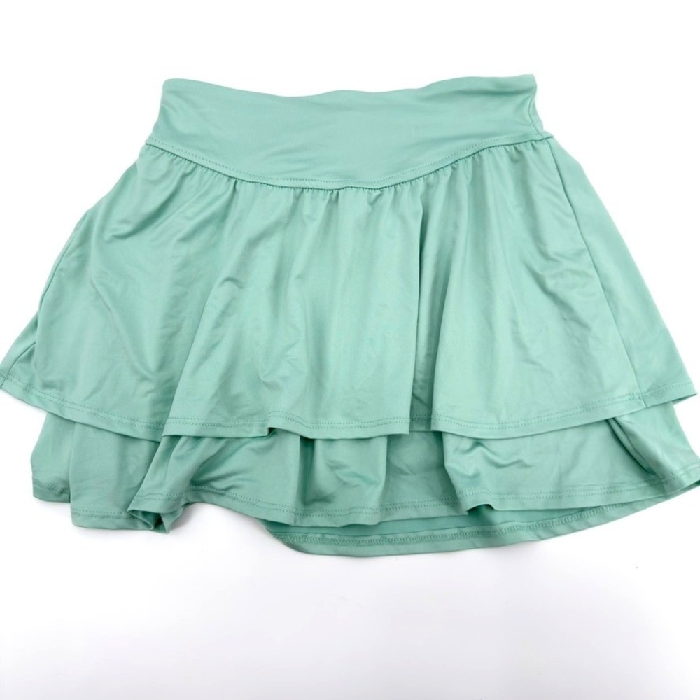 Art Class Girls Mint Green Tiered Ruffle Skirt Size L 10/12 Active Skirt